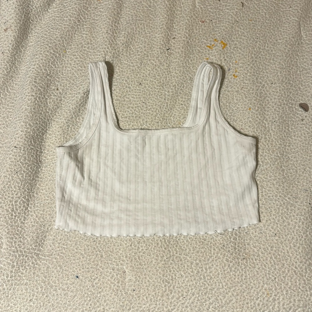 White Crop Top - Tank style